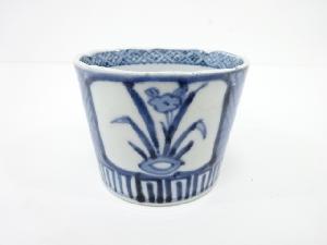 古伊万里　染付　花蕎麦猪口